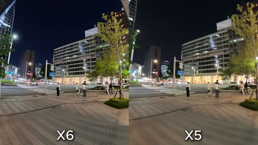 Insta360 X6 vs X5 low-light comparison 5