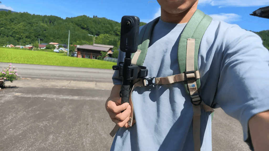 114cm 隱形自拍桿拍攝第三人稱視角