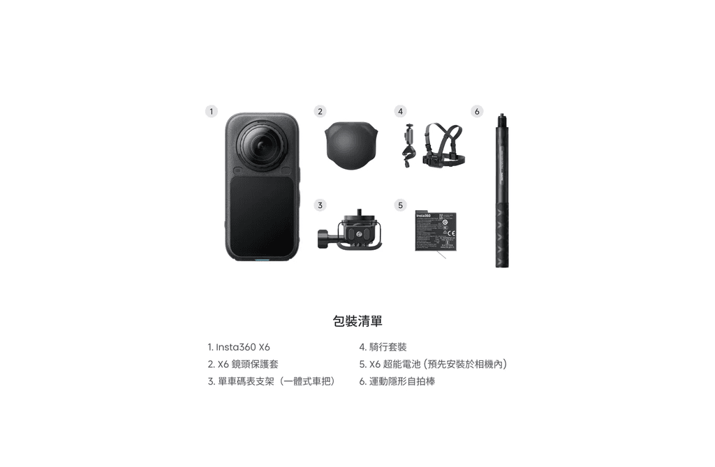 Insta360 X6 公路車配件套裝（一體式把立）